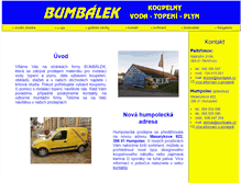 Tablet Screenshot of bumbalek.cz